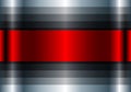 Gray and red striped pattern background, 3d lines design abstract symmetrical minimal dark background