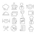 Restaurant Line Icons