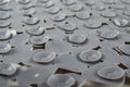 Gray rubber mat for bath with pattern as background, inverse Royalty Free Stock Photo