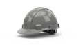 Gray Safety Hard Hat on White Background Royalty Free Stock Photo