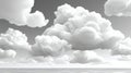 Gray Scale Cloudscape Over Serene Royalty Free Stock Photo