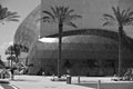 Gray scale shot of the Dali museum in St. Petersburg, Florida, United States