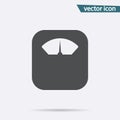 Gray Scales icon isolated on background. Modern flat pictogram, business, marketing, internet concep Royalty Free Stock Photo