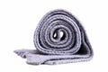 Gray rolled scarf Royalty Free Stock Photo