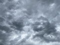 gray scary storm clouds in the sky horizontal photo Royalty Free Stock Photo