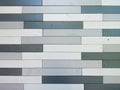 Gray shades wood lath wall background Royalty Free Stock Photo