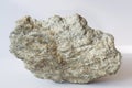 Shale mineral on white