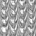 Gray silver draped textile fabric drapery seamless pattern texture background with a metallic reflection Royalty Free Stock Photo