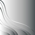 Gray silvery background with wavy lines.