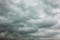 Gray sky with heavy clouds Royalty Free Stock Photo