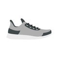 Gray sneaker icon, flat style Royalty Free Stock Photo
