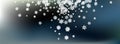 Gray Snowflake Panoramic Vector Gray Background Royalty Free Stock Photo