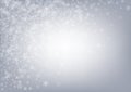 Gray Snowflake Vector Gray Background. Winter