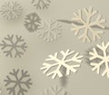 Gray snowflakes