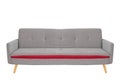 Gray sofa isolated on a white background Royalty Free Stock Photo