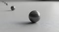 Gray Sphere Balls, Abstract Minimalist 3D Rendering Royalty Free Stock Photo