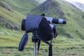 Gray spotting scope or monocularÃÅ½