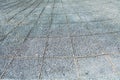 Gray stamped concrete flooring texture perspective line