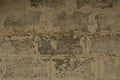 Gray stone texture of large bricks and cement on the wall Royalty Free Stock Photo