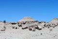 Gray stone desert landscape