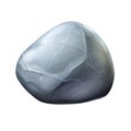 Gray stone illustration isolated on white background Royalty Free Stock Photo