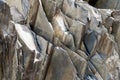 Gray stone texture of Rock layers. Bacground Royalty Free Stock Photo