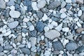 Gray stones lie on the ground. Background for wallpaper. Desktop