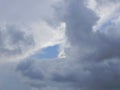 Gray Storm Cloud System On South American Horizon