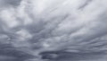 Gray storm clouds in moody sky, nature background