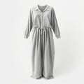 Gray Striped Dress: Hyper Realistic And Super Detailed Pajamas