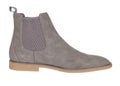 Gray Suede Chelsea Style Ankle Boot Royalty Free Stock Photo