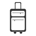 gray suitcase travel equipment