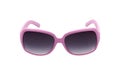 Gray sunglasses with violet frame Royalty Free Stock Photo