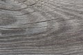 Old gray board close up. Blackened cracked wood. A weathered, discolored, grey surface close to black and white. Natural abstract Royalty Free Stock Photo