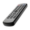 Gray television remote control with buttons on transparent background AI Generated Royalty Free Stock Photo