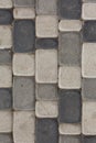 Gray texture pattern of rough stone on the road Royalty Free Stock Photo