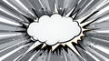 gray theme exploding pop speech bubble bac ai generated