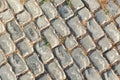 Gray tile stone street Royalty Free Stock Photo