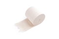 Gray toilet paper roll isolated on a white background Royalty Free Stock Photo