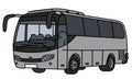 The gray touristic bus