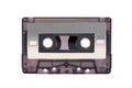 Gray-transparent Compact Cassette isolated Royalty Free Stock Photo