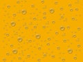 Grey drops in gold background