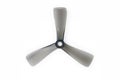 Gray transparent propeller for FPV drone or model aircraft isolated with clipping path