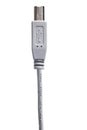 Gray USB cable isolated on white background Royalty Free Stock Photo