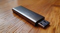Sleek Metal USB Drive Royalty Free Stock Photo