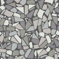 Gray vintage ceramic tiles wall decoration. vector