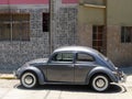 Gray Volkswagen Beetle 1300 in Miraflores, Lima Royalty Free Stock Photo