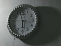 Gray wall clock shadow