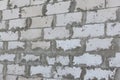 Gray wall of the house from foam concrete blocks Royalty Free Stock Photo