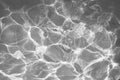 Gray water surface with bright sun light reflections, water in swimming pool background Royalty Free Stock Photo